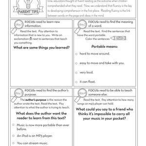 3rd Grade Printable Fluency and Reading Comprehension Passages for ...