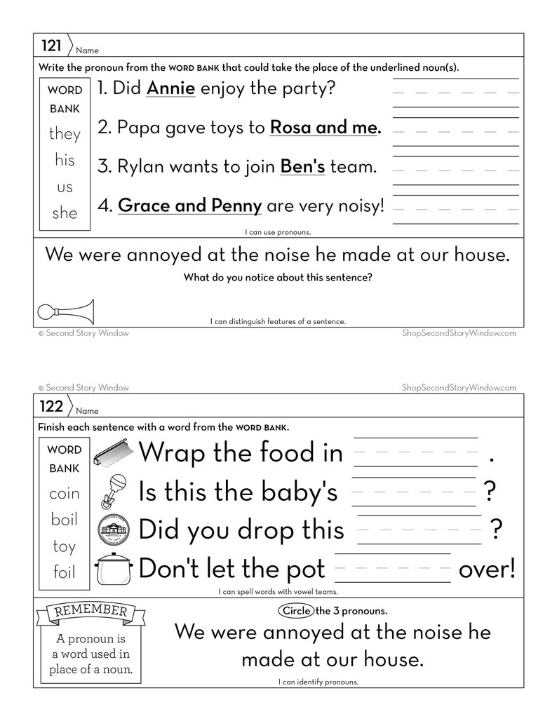 2nd Grade Math and Reading Homework, Educational Activity, Home Learning, Homeschool, Math Worksheet, Reading Printable image 9