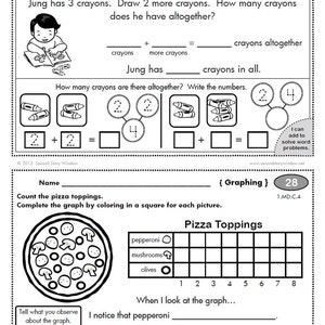 1st Grade Common Core Homework | Etsy