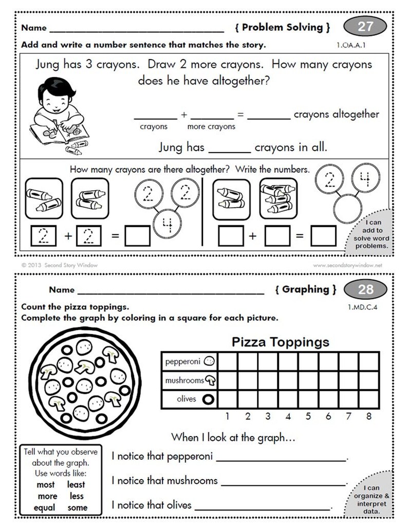 1st grade homework