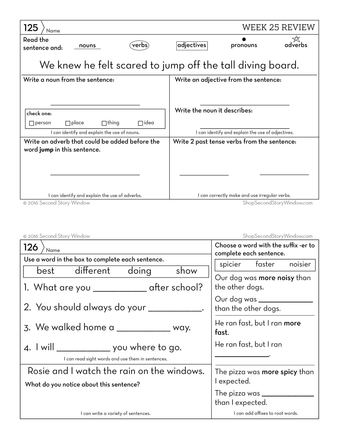 3rd Grade Math and Reading Homework Educational Activity - Etsy