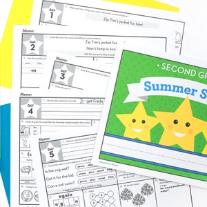 2nd Grade Summer Review Worksheets Printable End of Year Cumulative Review Before 2nd Grade image 3