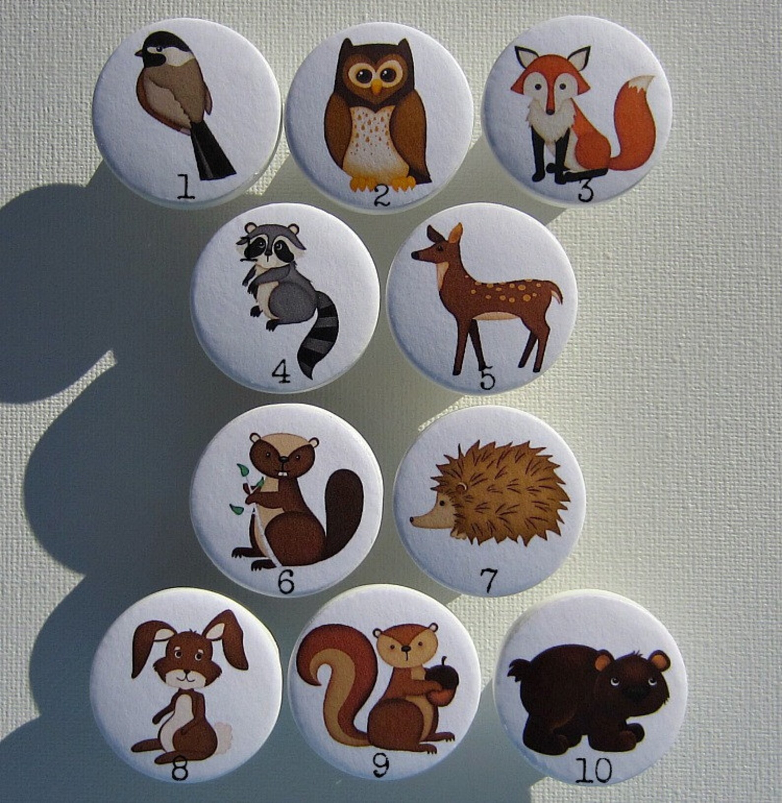 Woodland Animals Fox Drawer Pulls Pulls Forest Etsy