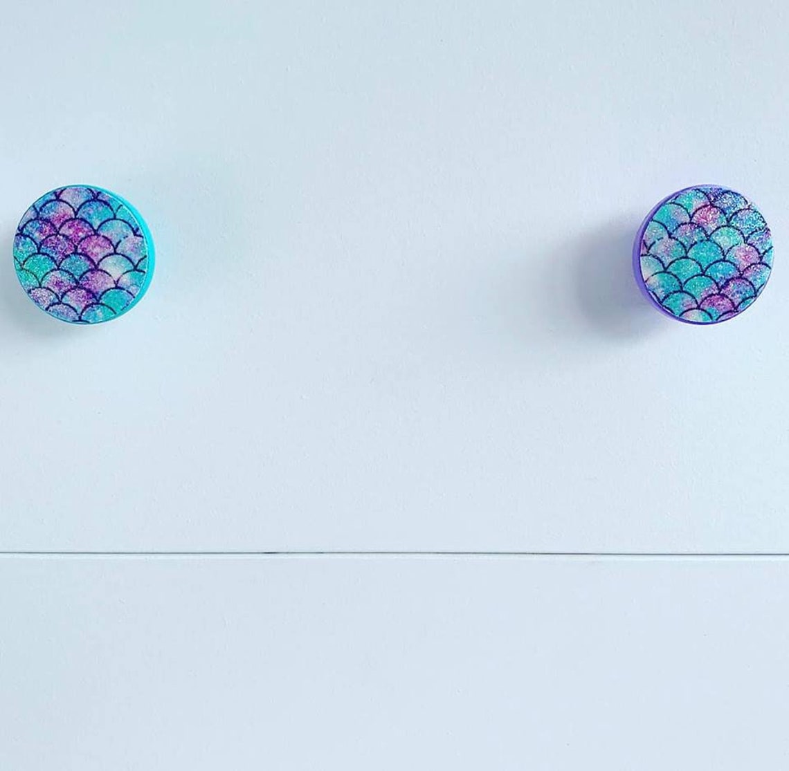 Mermaid Drawer Knobs Knobs for Dressers Mermaid Decor Etsy
