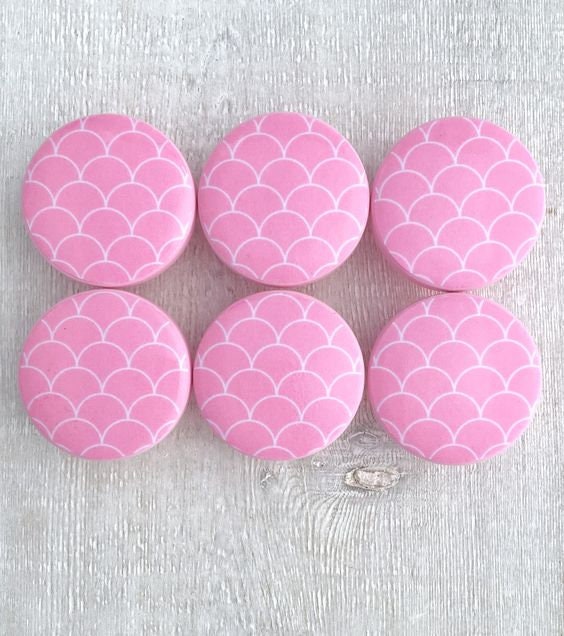 Mermaid Drawer Knobs Knobs for Dressers Mermaid Decor Pink Etsy