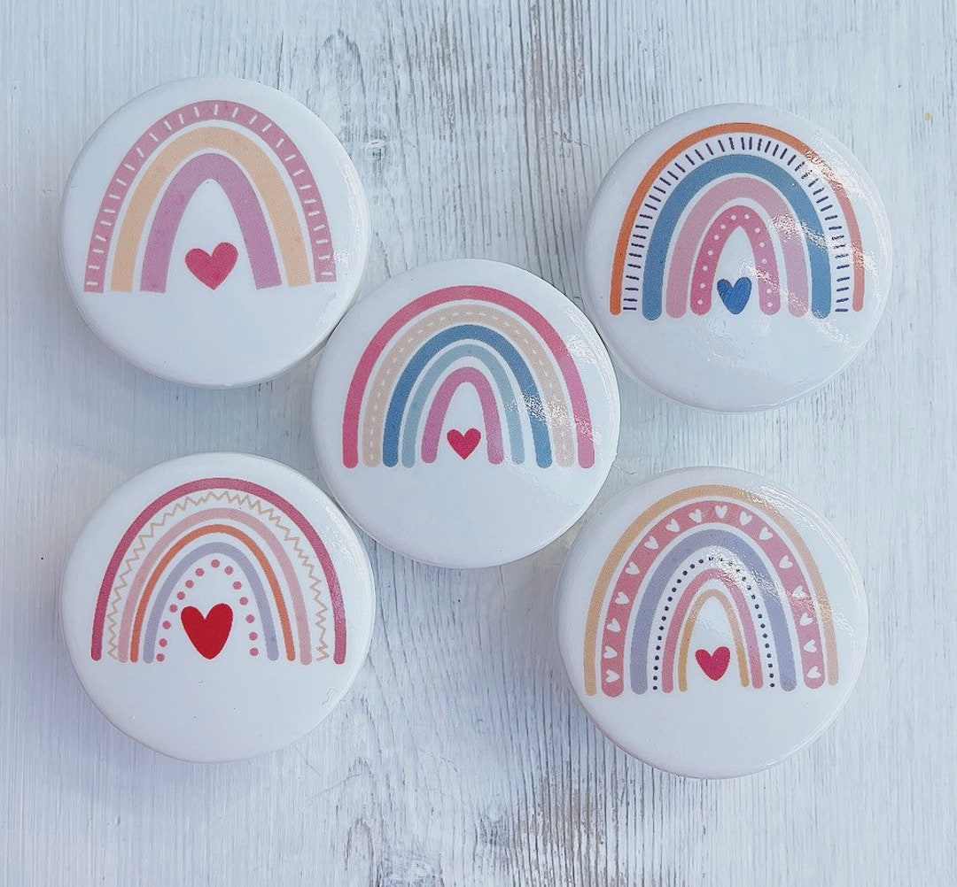 Rainbow Drawer Knobs Cabinet Pulls Kids Knobs Dresser Knobs Door