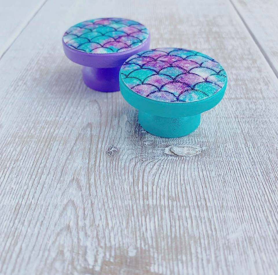 Mermaid Drawer Knobs Knobs for Dressers Mermaid Decor Etsy