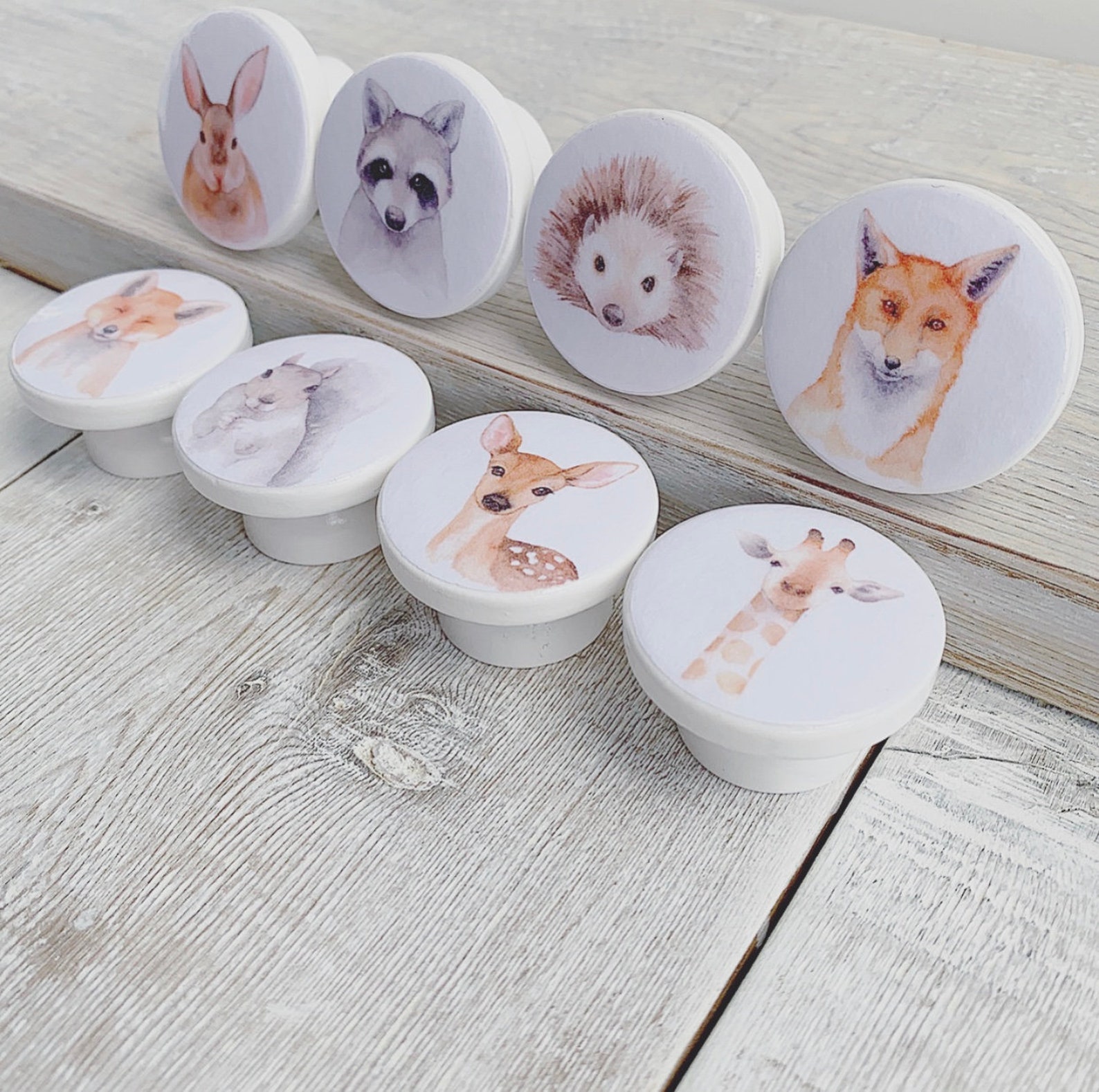 Baby Nursery Knobs With Woodland Animal Prints - Etsy