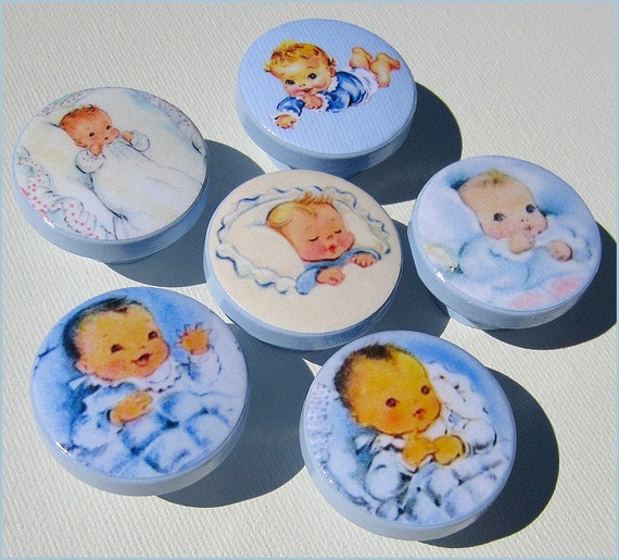 Drawer Knobs Vintage Baby Knobs Baby Boy Knobs Boys Room Etsy