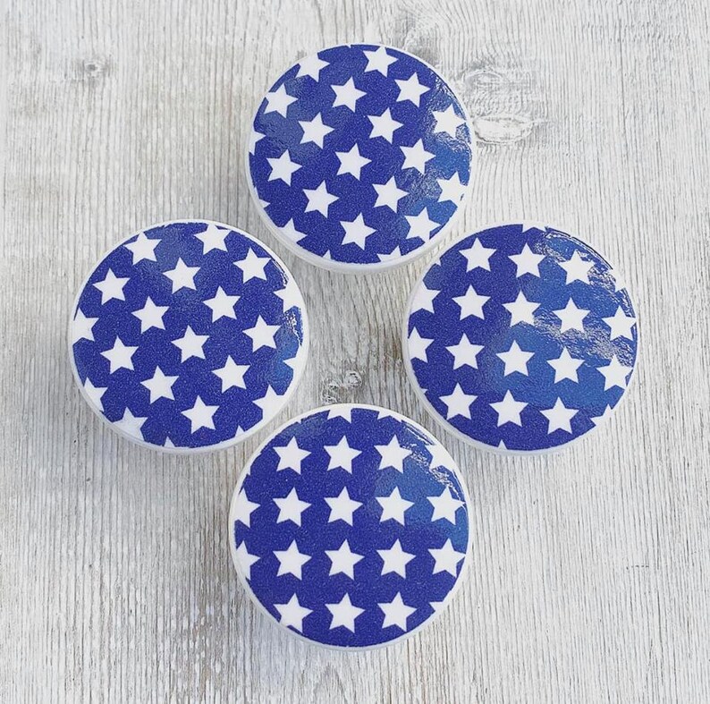 Nautical Star Drawer Knob Navy Star Dresser Knobs Drawer Pulls