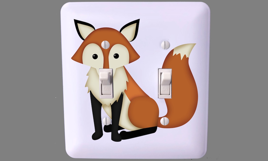 Woodland Animals Light Switch Cover Double Toggle Switch Etsy