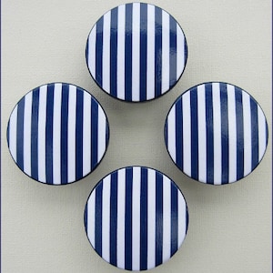 Nautical Stripe Drawer Knob, Drawer Pulls, Nautical Nursery Decor, Dresser Knobs