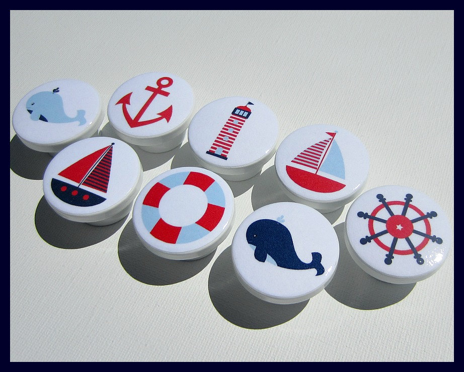Nautical Drawer Knob Drawer Knobs Nautical Decor Nursery Etsy