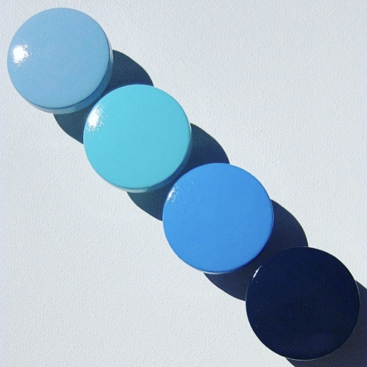 Perillas azules de Ombre perillas náuticas perillas de | Etsy