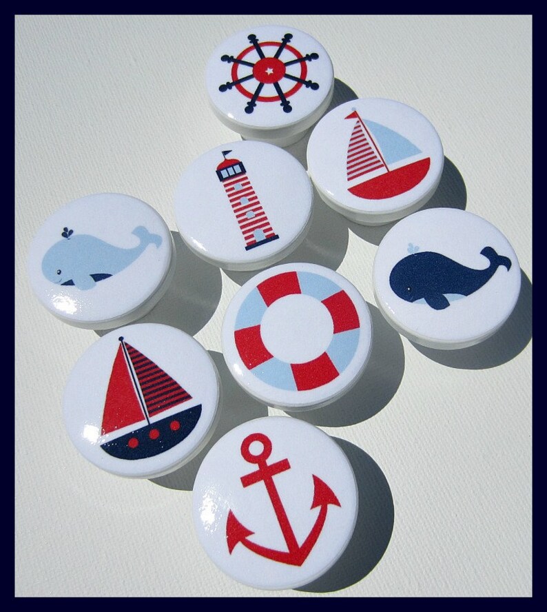 Nautical Drawer Knob Drawer Knobs Nautical Decor Nursery Etsy