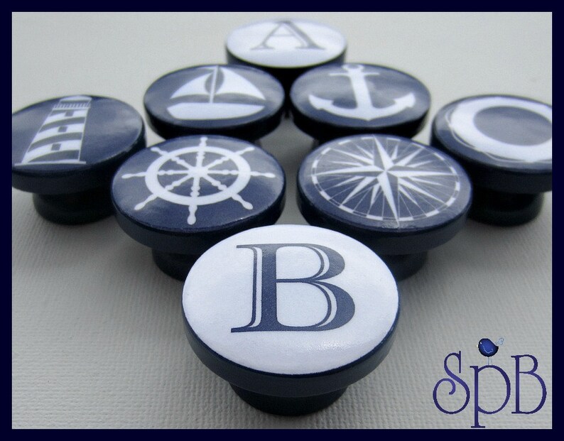 Nautical Drawer Knob Drawer Pulls Nautical Decor Nursery Etsy