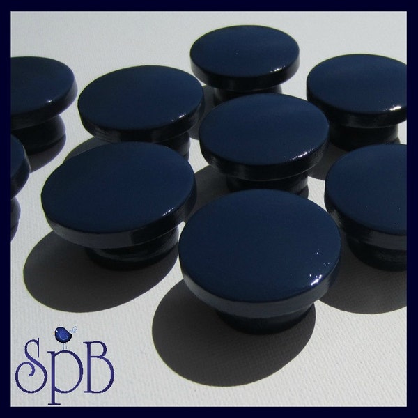 Navy Blue Knobs Etsy