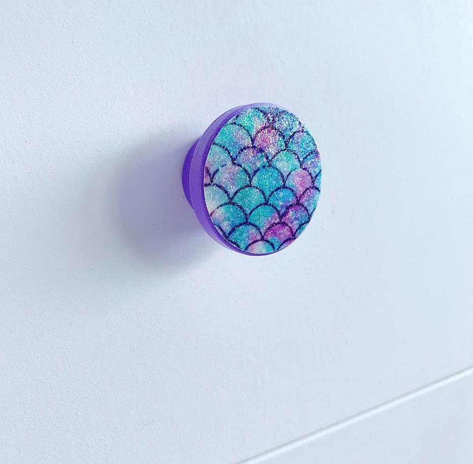 Mermaid Drawer Knobs Knobs for Dressers Mermaid Decor Etsy
