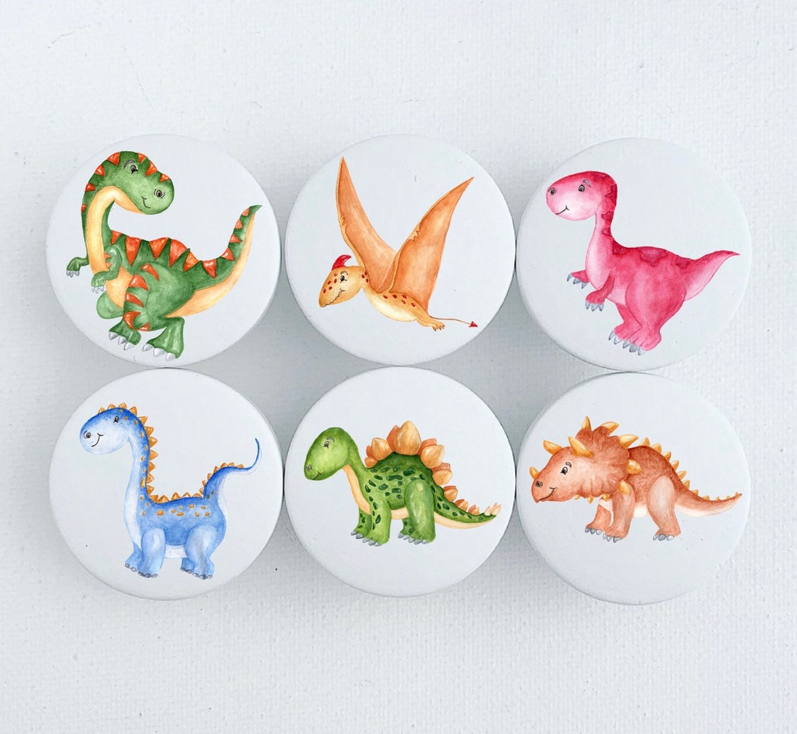 Dinosaur Drawer Knobs Drawer Pulls Knobs for Kids Room Boys Etsy