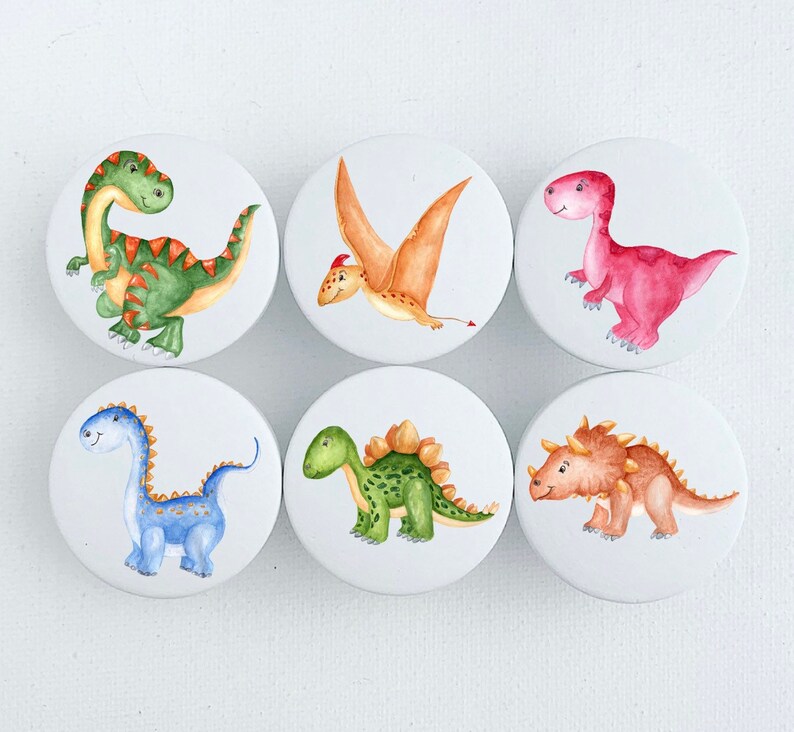 Dinosaur Drawer Knobs Drawer Pulls Knobs For Kids Room Boys Etsy