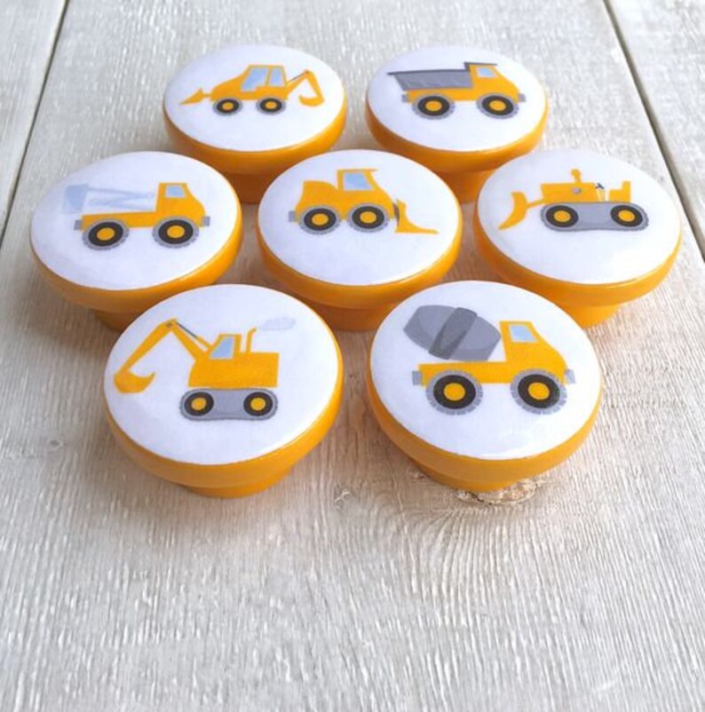 Pulls Vehicles Trucks Cabinet Knobs Kids Room Nursery Decor