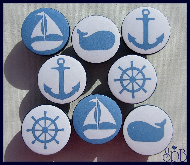 Nautical Drawer Knob Drawer Pulls Nautical Decor Nursery Etsy