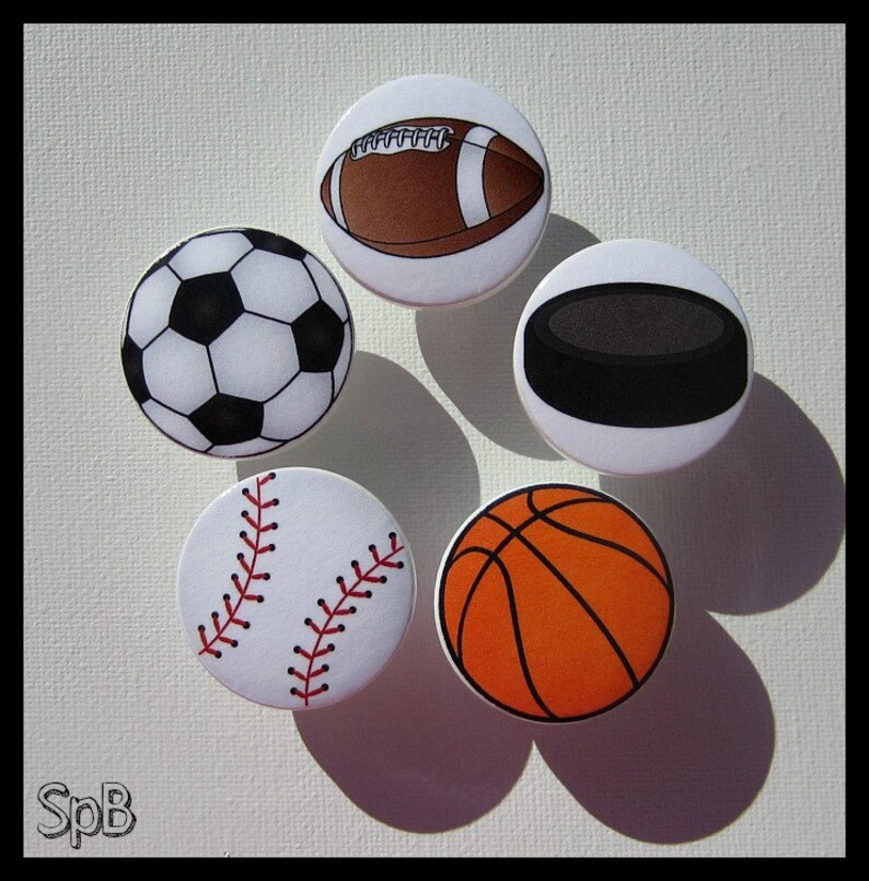 Baseball Dresser Knob Drawer Knobs Bedroom Decor Door Etsy