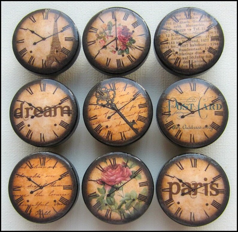 Vintage Clock Knobs Farmhouse Decor Antique Clock Knobs - Etsy