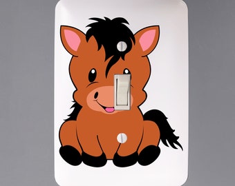 Farm Animals Light Switch Cover - Single Toggle Switch Plate - Nursery Decor - Wall Plate Cover -