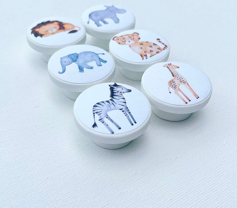 Jungle Animal Drawer Knobs Drawer Handles Dresser Pulls Etsy