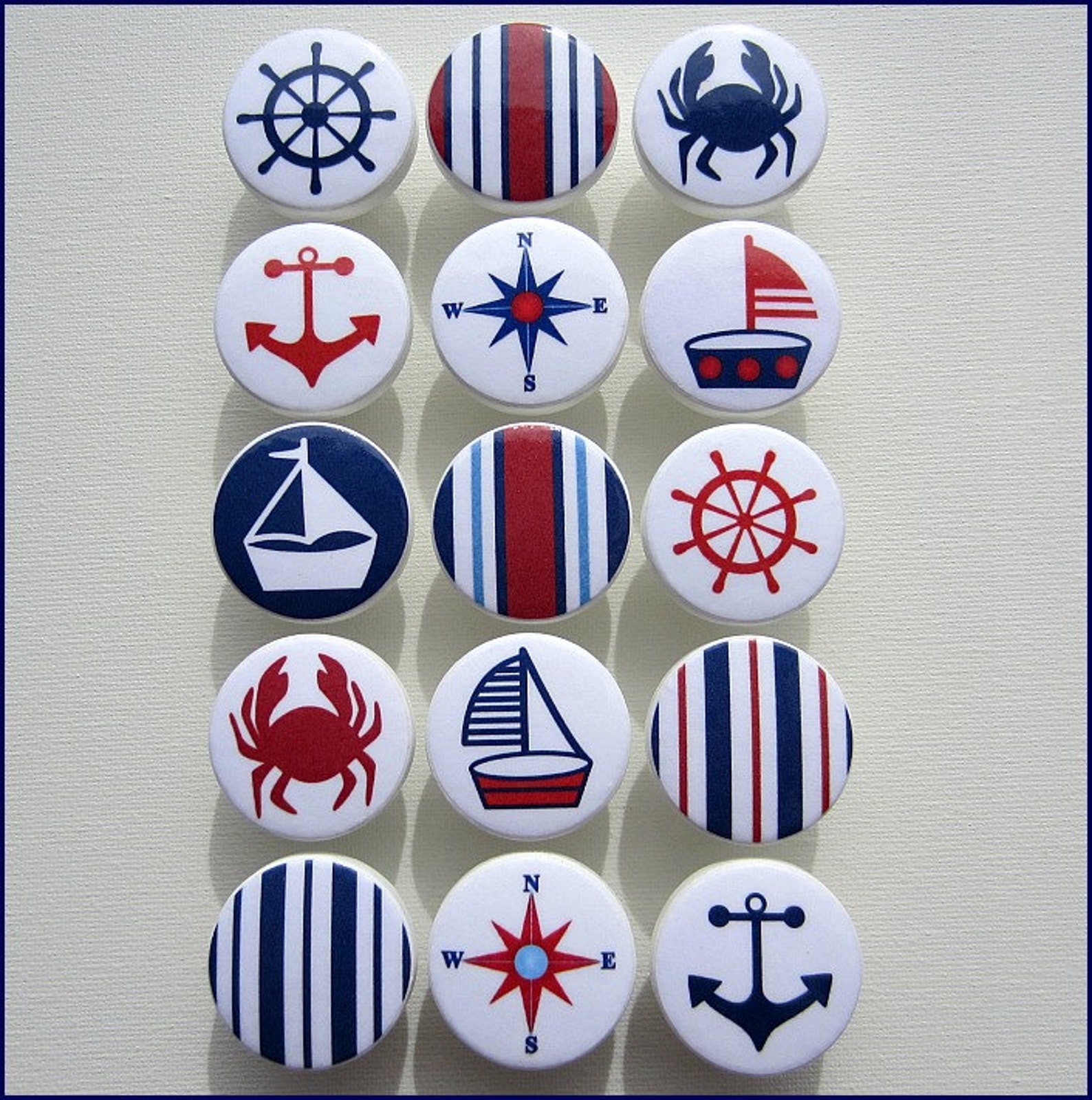 Nautical Drawer Knob Drawer Pulls Nautical Decor Nursery Etsy