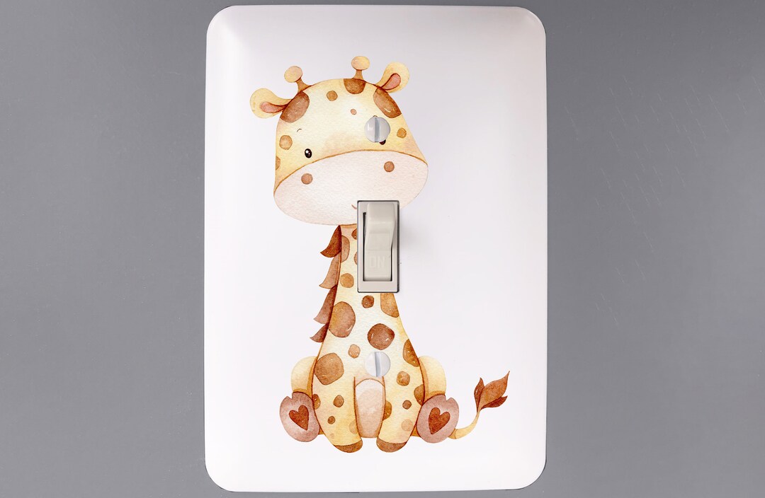 Watercolor Safari Animals Light Switch Cover Switch Plate Etsy