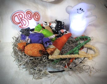Halloween Faux Candy Bowl Filler: Candy Corn, Canes & Taffy
