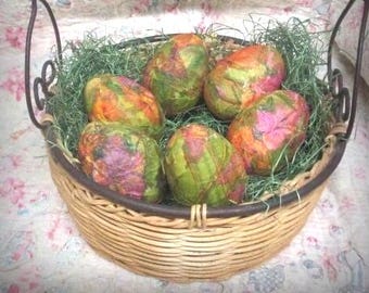 Floral Decoupage Easter Eggs/Bowl Fillers