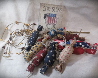 Americana Candy Faux Taffy Bowl Fillers