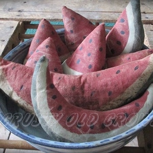 Primitive Watermelon Slices /bowl fillers/Farmhouse / Tiered Tray