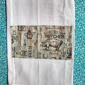 Dish Towel-Farm-pig image 1