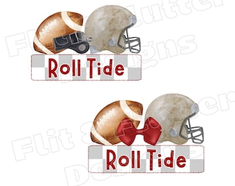 DIGITAL PNG Boy and Girl Alabama Red Football Designs Sublimation dtf png