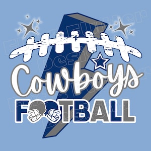 Cowboys Football Sublimation DTF PNG