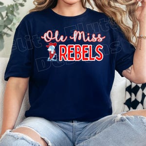 Ole Miss Rebels Colonel Reb DTF PNG