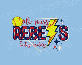 DIGITAL PNG Ole Miss Rebels Hotty Toddy Softball