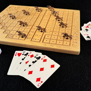 Juego de carreras de caballos, cartas, dados, regalo, personalizado