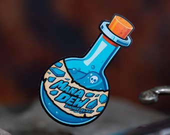 Mana Dew – Banshee Blast Fantasy Potion Parody Sticker | RPG Energy Drink Vinyl Decal