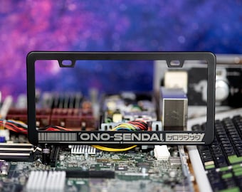Cyberpunk - Ono-Sendai - METAL Laser Etched License Plate Frame
