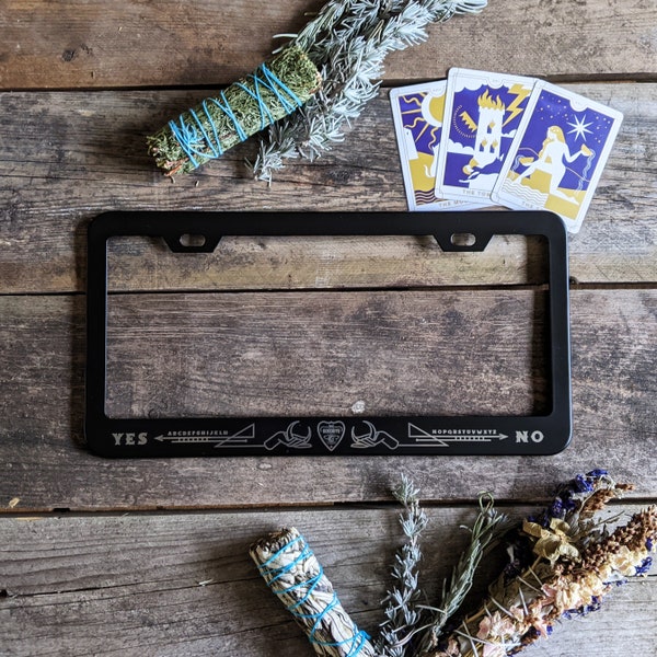 Gothic License Plate Frame Etsy