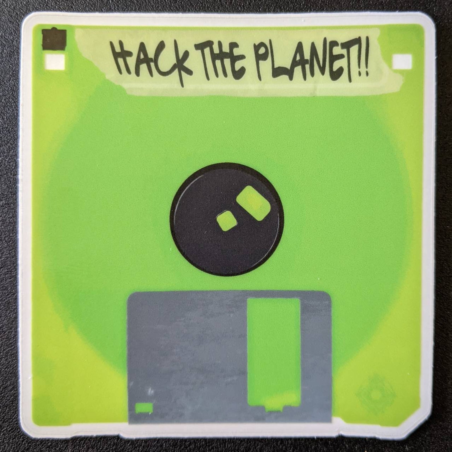 Hack the Clear Sticker Hacking Hacker Floppy Disk Etsy