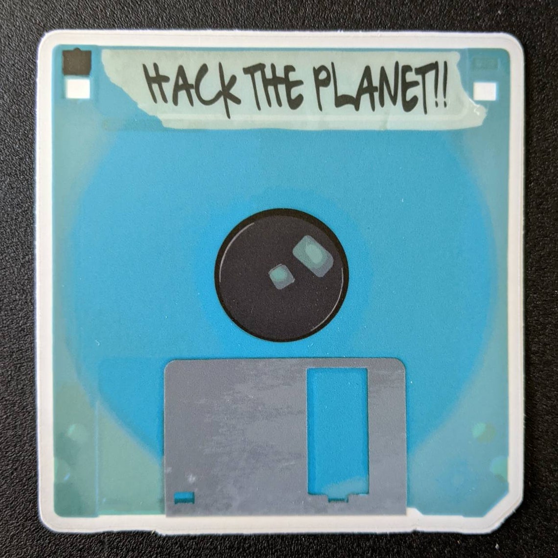 Hack the Clear Sticker Hacking Hacker Floppy Disk Etsy