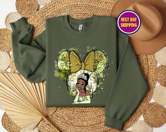 Tiana Sweatshirt, Tiana Disney Princess Crewneck, Est. 1989 Hoodie