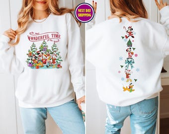 Disney Christmas Sweatshirt, Mickey and Friends Party Sweater