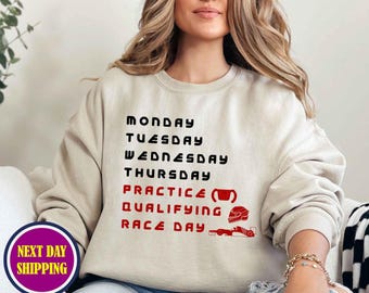 Race Week Sweatshirt, Formula 1 Racing Graphic Crewneck